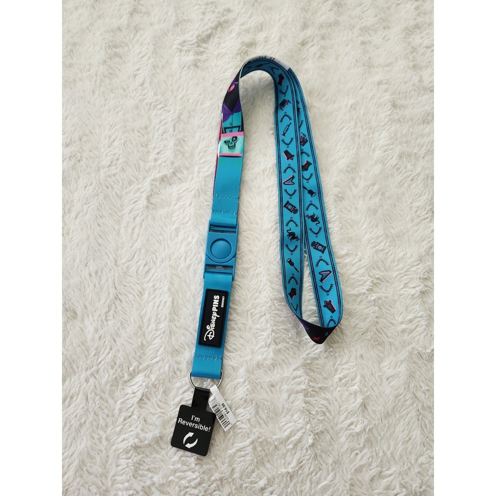 Disney Parks Haunted Mansion Hat Box Ghost Reversible Pin Trading Lanyard